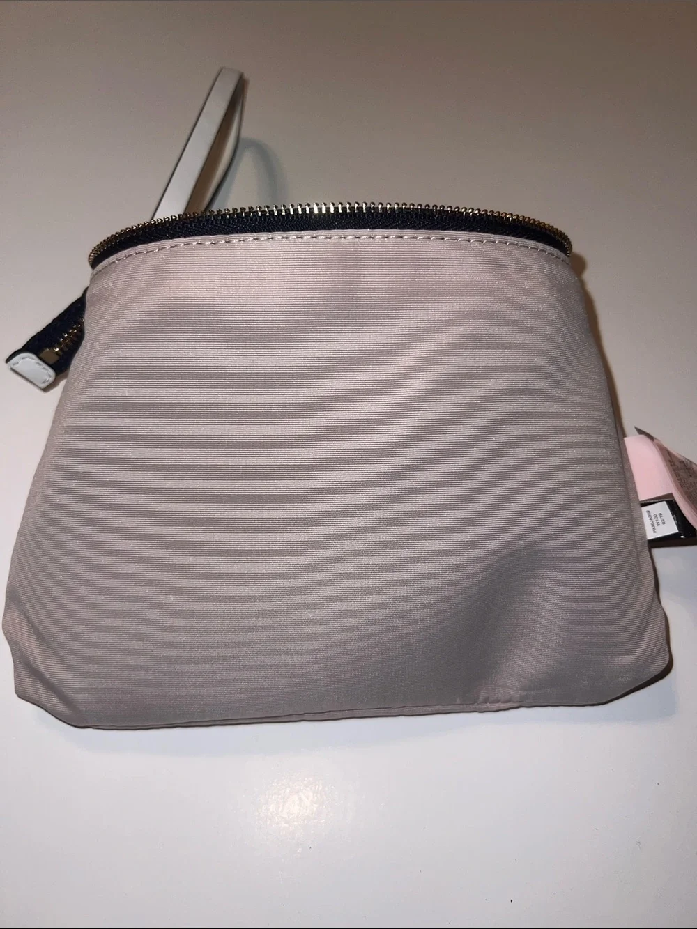 kate spade plum canvas wristlet with gold spade